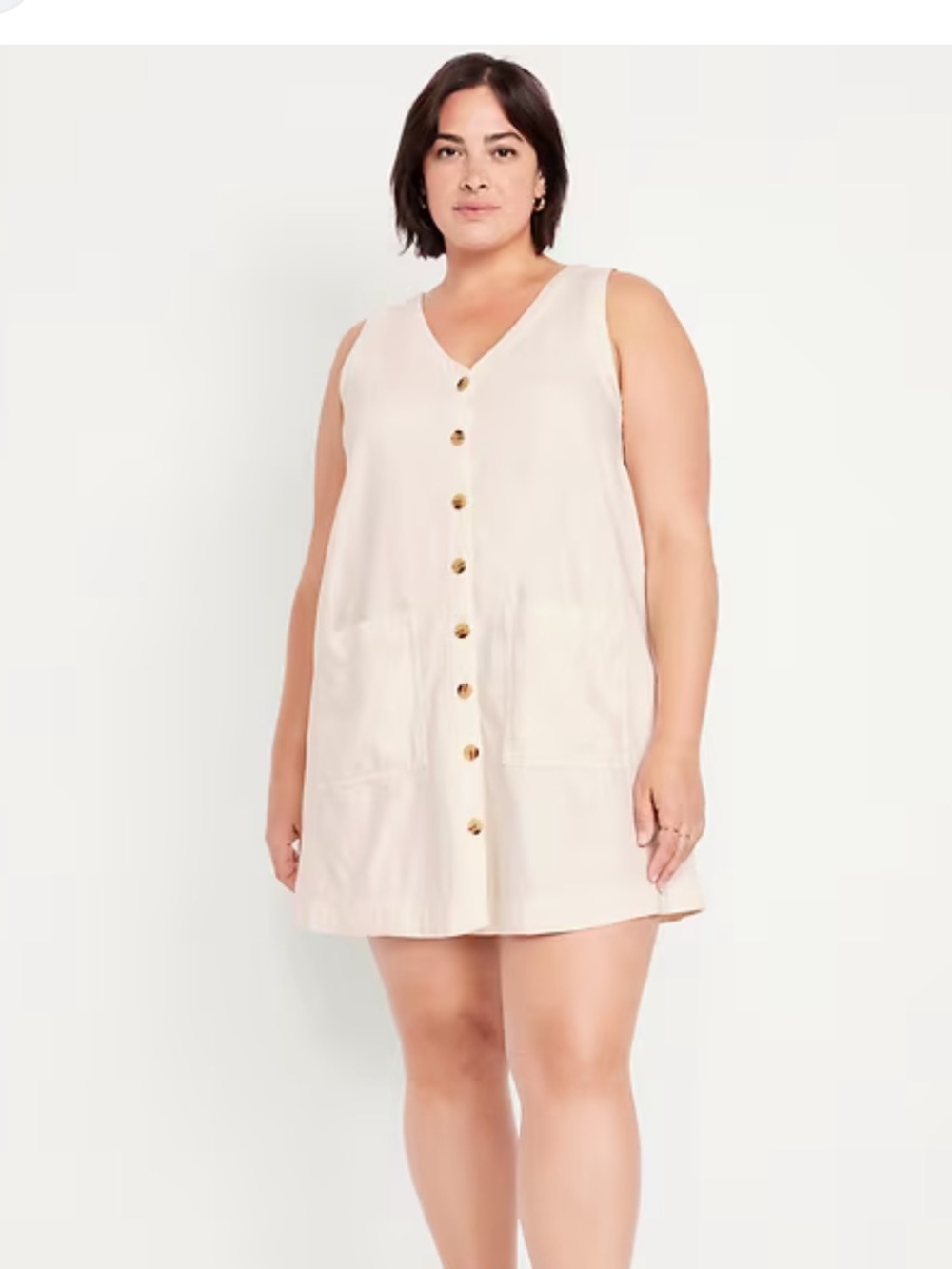 Old Navy Sleeveless Button Front Mini Dress - Large